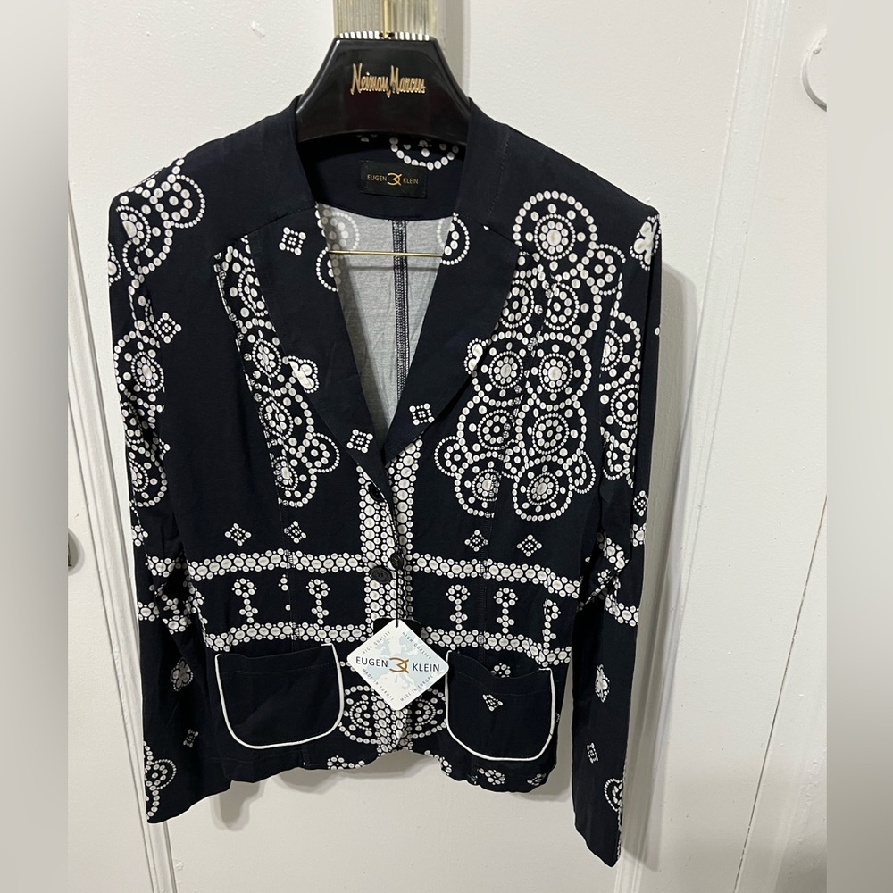 EUROPE NEW JACKET EUGEN KLEIN size 10 g 93% viscosa